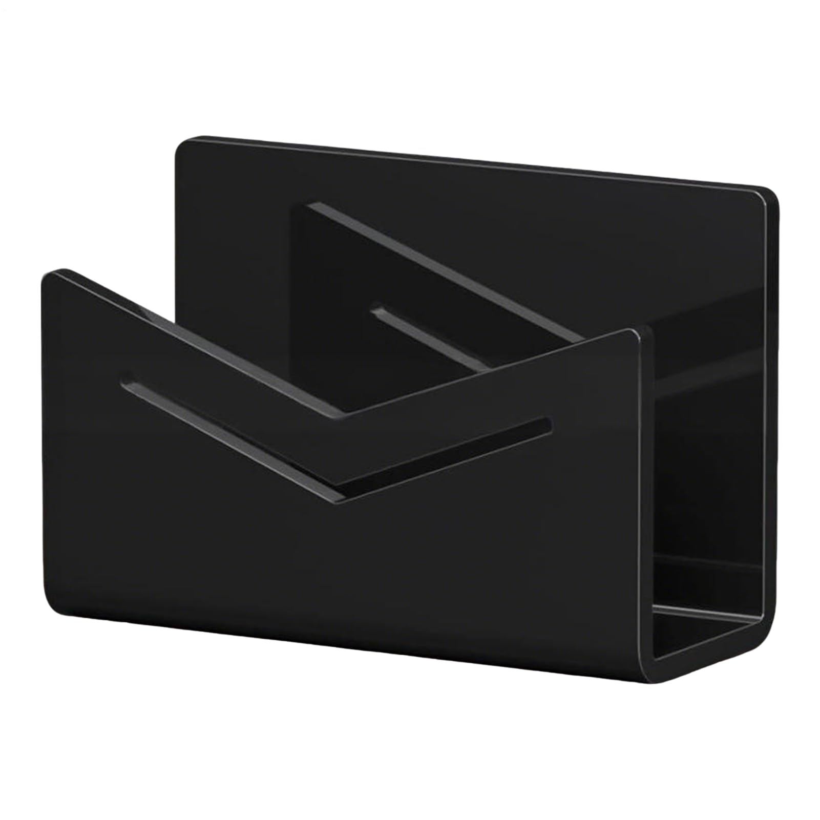 Soporte para correo de escritorio, pequeño soporte acrílico para archivos, estante de almacenamiento de archivos, clasificador de postales para documentos, recibos de papel, cuadernos, aula