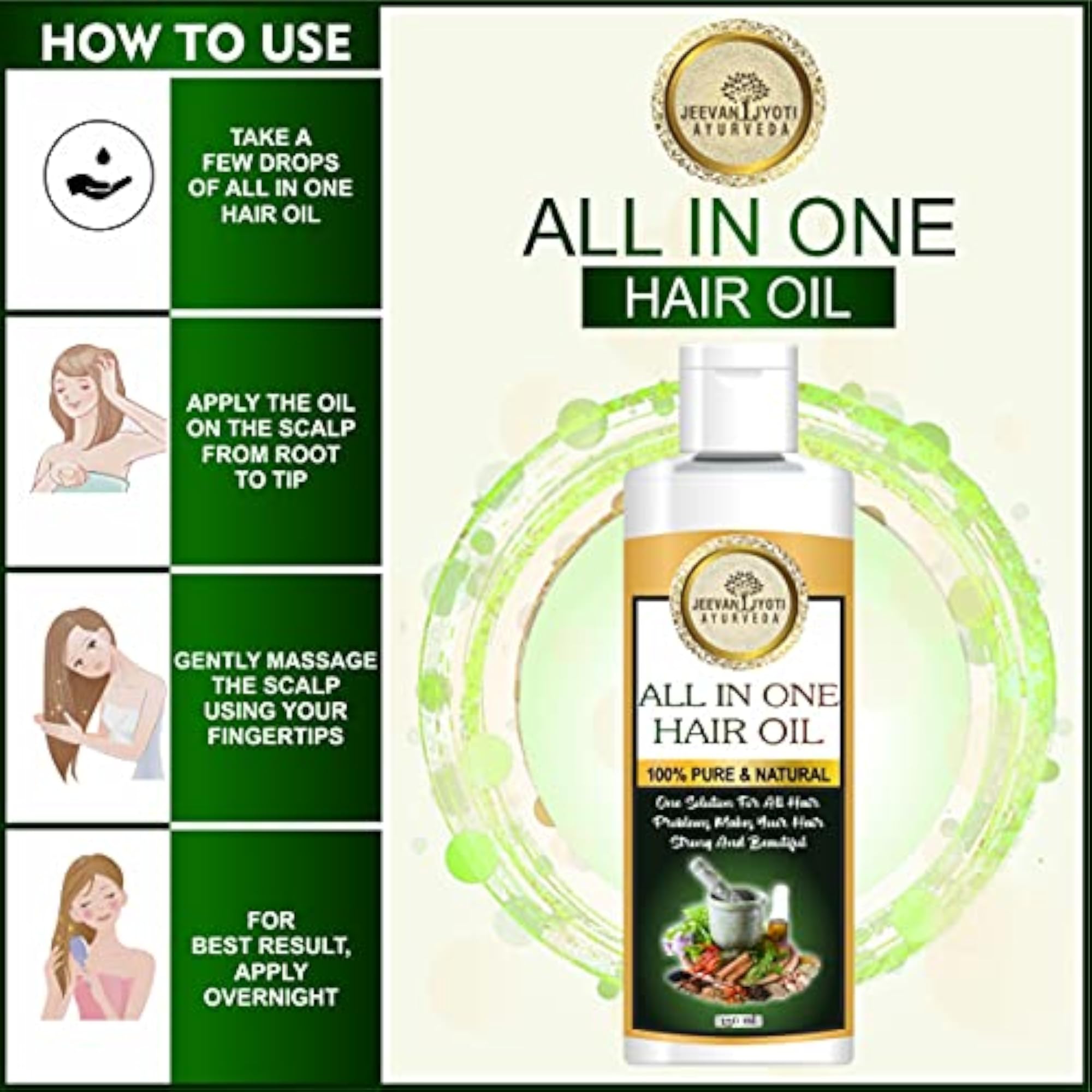 All In One Hair Oil for Unisex Hair Problems
