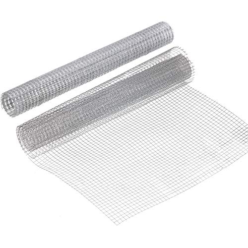 image for SATINIOR 2 Sheets 13.7 x 40 Inches Chicken Wire Fence Wire Mesh Roll H