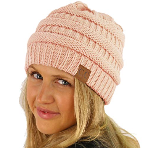 Image of Hatsandscarf CC Exclusives Solid Color Beanie Tail Hat for Adult (MB-20A)