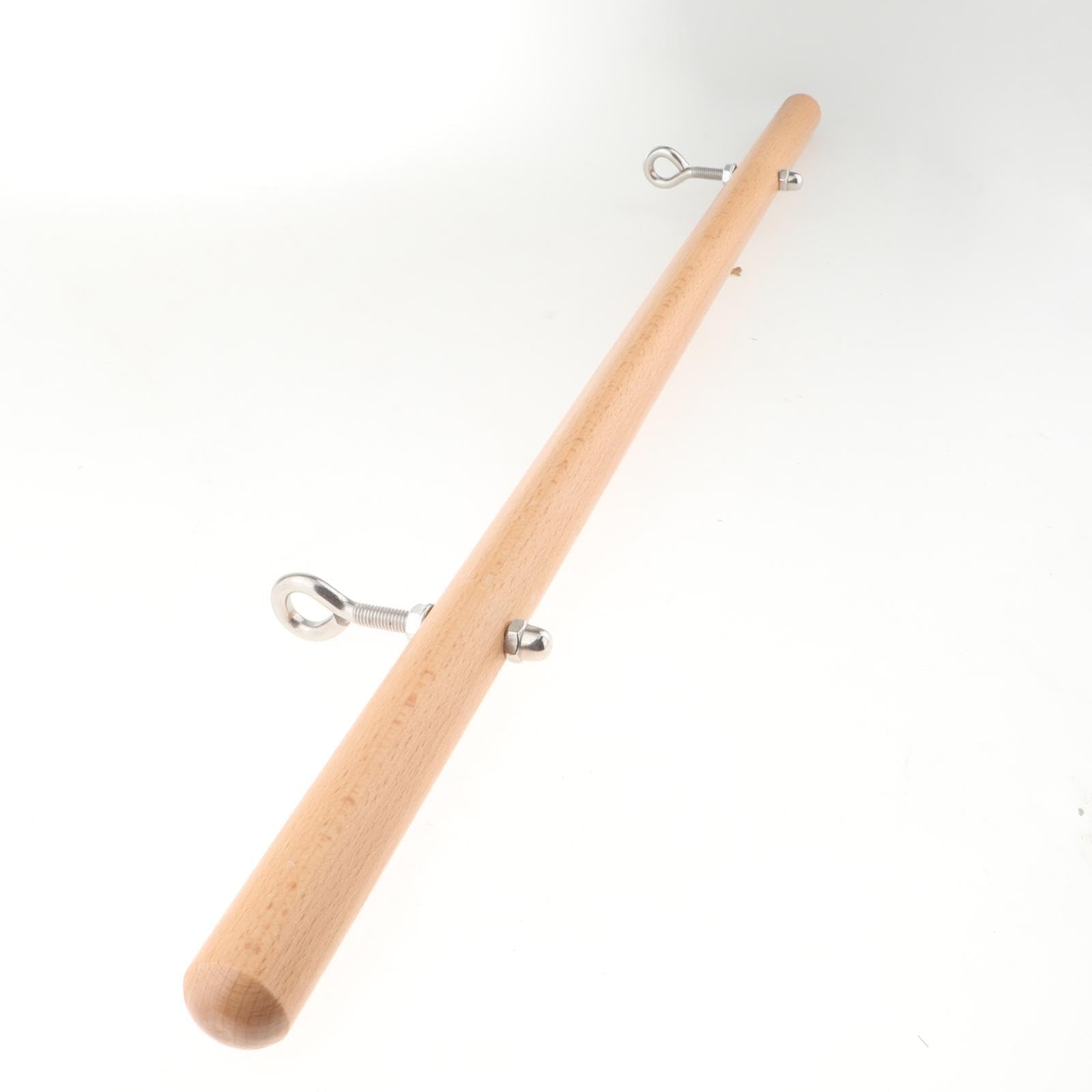 Pilates Roll Down Bar Accessorio Pilates Barra di Resistenza in Legno E Acciaio con Ganci Bastone per Allenamento Multifunzionale Adatto per Casa