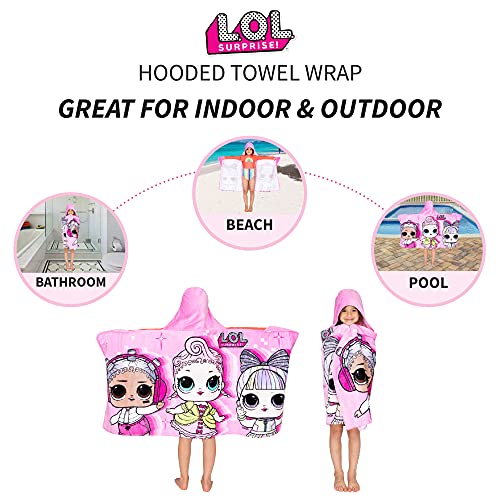 Franco HH1688 Kids Bath And Beach Soft Cotton Terry Hooded Towel Wrap thumb #3