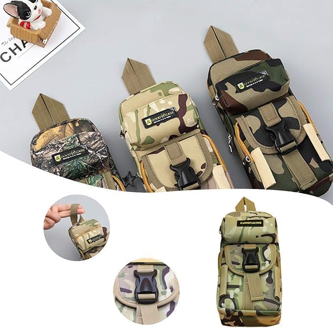 Image of Invite Enterprise Pencil Case Large Portable Creative School Waterproof Camouflage Pencil Case Multiple Pockets Student Boys School
