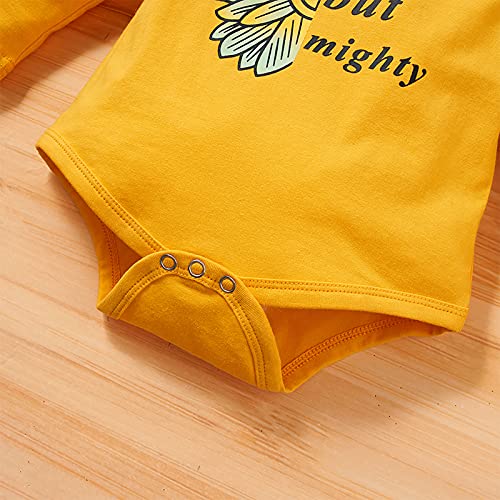 Set di 3 vestiti per neonata, girasole, lunghi a