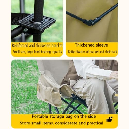 Chaise de pêche extérieur en Oxford 600D robuste avec structure en acier - 7