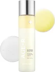 Tônico Leitoso M.edicube Age-R Glow, Tônico Facial de Camada Dupla de Baixa Irritação para Pele com Brilho, Tom de Pele Uniforme, Radiância, Hidratação, Pele