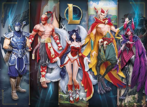 39680 - Puzzle League Of Legends - 1000 pezzi - Made in Italy, puzzle adulti 1000 pezzi, puzzle fantasy, puzzle videogiochi, divertimento per adulti, Multicolore, Medium - Gadget - Immagine 1