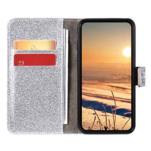 Huawei P20 Pro Hülle – Leder-Clipcase Mit Schmetterling-Design, Kartenfächern & Ständerfunktion, Lila