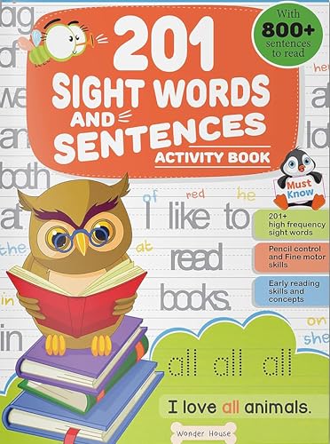 201 Sight Words and Sentences: Activity Book for Children | 800+ ...