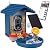 Leapbird Bird Feeder with Camera Solar Powered, 2.5K HD Video Bird House Live View, Smart AI Bird Species Identification for Outside Garden,Birds Bath,Ideal Gift for Birds Lover (Blue)