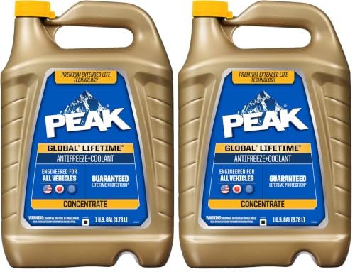 Image of PEAK Global Lifetime Concentrate Antifreeze and Coolant for All Vehicles, 1 Gal. (Pack of 2)