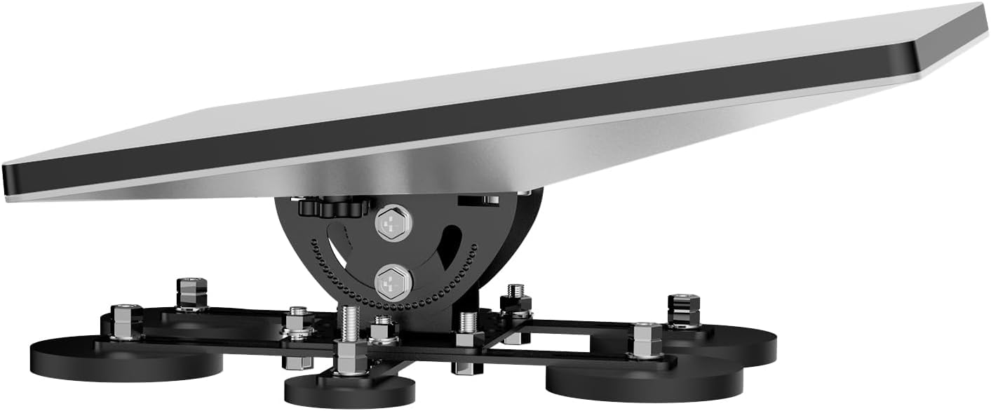 Supporto magnetico mini, adattatore con angolo di inclinazione regolabile a 20°, dotato di 6 basi magnetiche, kit di montaggio magnetico per il tetto Starlink, adatto per camper, auto, yacht e camion