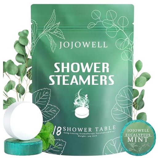 Shower Steamers Aromatherapy - 18 Pack Shower Bombs Birthday Christmas Gifts for Women Men, Eucalyptus for Shower, Nasal Relief,Self Care Spa Gifts for Women - Eucalyptus & Mint