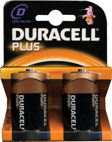 Baterie alkaliczne LR20 D-Torch Duracell Plus Pack. 10 blistrów po 2 sztuki (20 szt.)