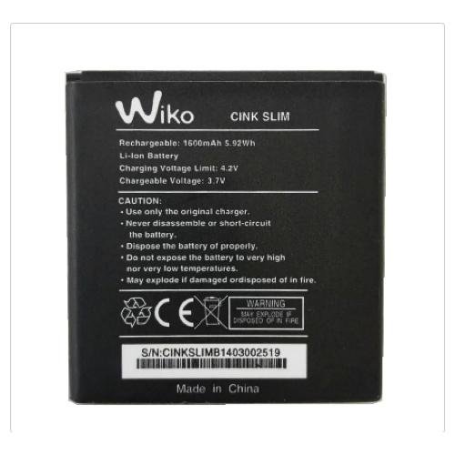 Batterie DE Remplacement des PIÈCES 1500 MAH WIKO CINK Slim Batterie DE Remplacement BOMAItalia