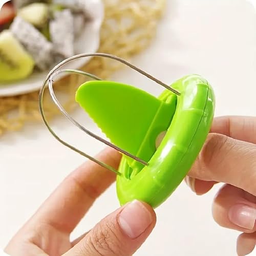 Miniatura 2 de Chefzoco Pelador Kiwi, Cortador Kiwi, Utensilio Para Kiwi, Herramienta De Cocina, Herramienta Para Kiwi, Cortador De Fruta, Cortador De Frutas, Acero Inoxidable Y Plástico Libre De Bpa