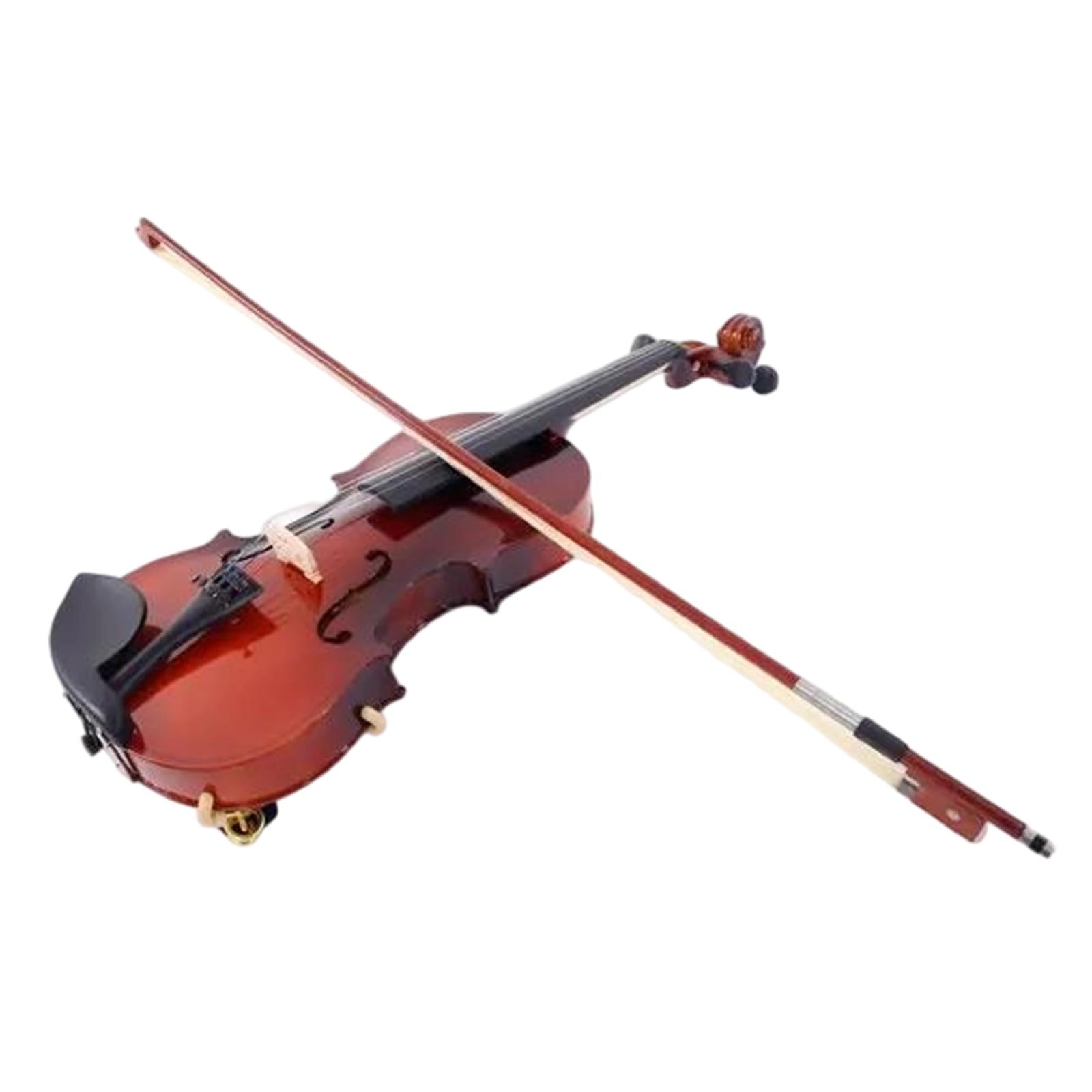Violino Violino Acustico In Legno Massello Naturale 1/8 Con Custodia Corde Per Archetto Poggiaspalla E Accordatore
