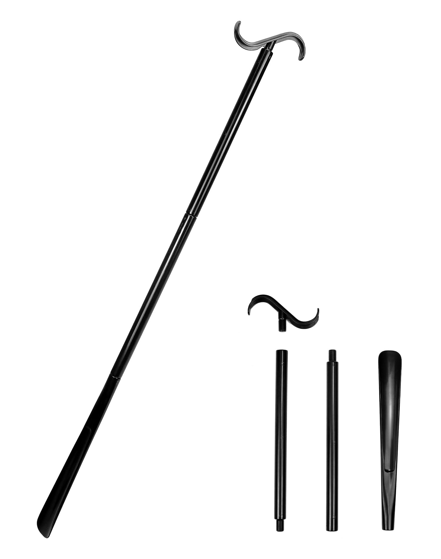 QWORK® Shoe Horn Long Handled, Dressing Aids 88cm / 35" for Socks, Shoes, Pants, and Tops