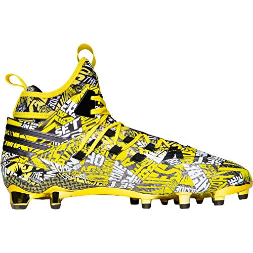 black and yellow adidas football cleats