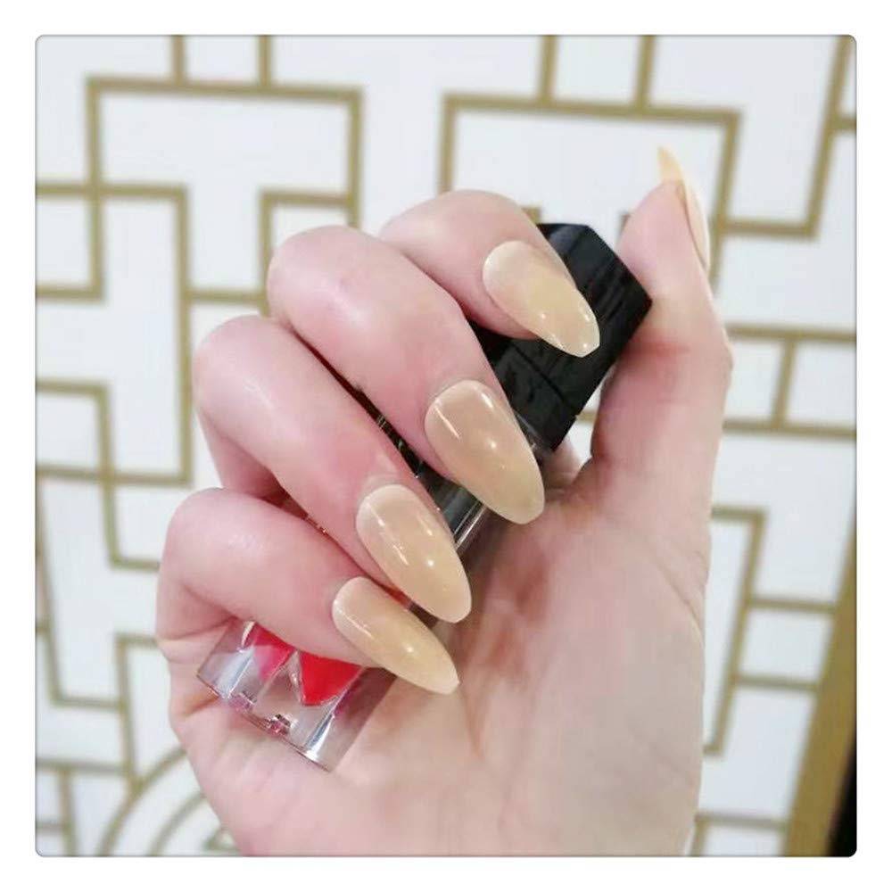 Unghie Finte Tinta Unita Un Pezzo Di Punta Quadrata A Punta Lunga Punta Di Colla Tipo Di Chiodo Finito Unghia