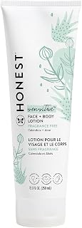 Honest Company Fragrance-Free Hydrating Face & Body Lotion - Sensitive Skin, Baby Safe, Fast Absorbing, Natural, 8.5 oz