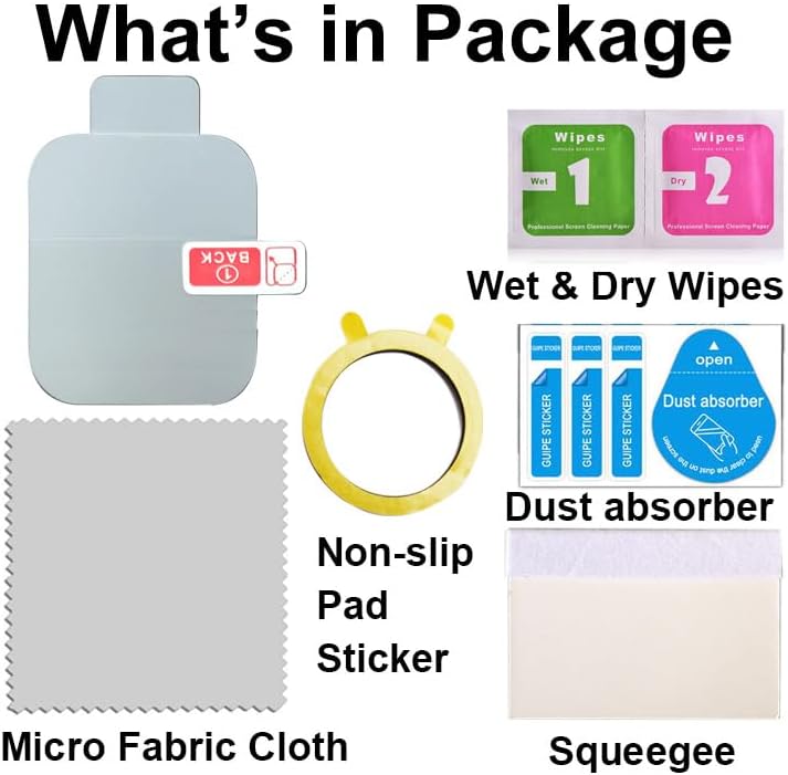 Soft Smart Watch Screen Protector Compatible with Soudorv P97 1.57” Fitness Tracker, TPU, 6-pack, Full Coverage, Bubble Self-healing - Image 4