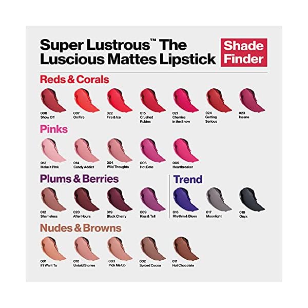 Revlon Super Lustrous The Luscious Mattes Lipstick, in Nude, 011 Untold Stories, 0.15 oz