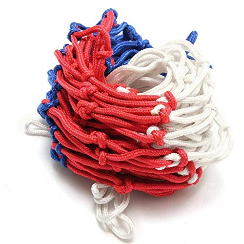 Filet de basket-ball en nylon pour jante standard bleu blanc rouge