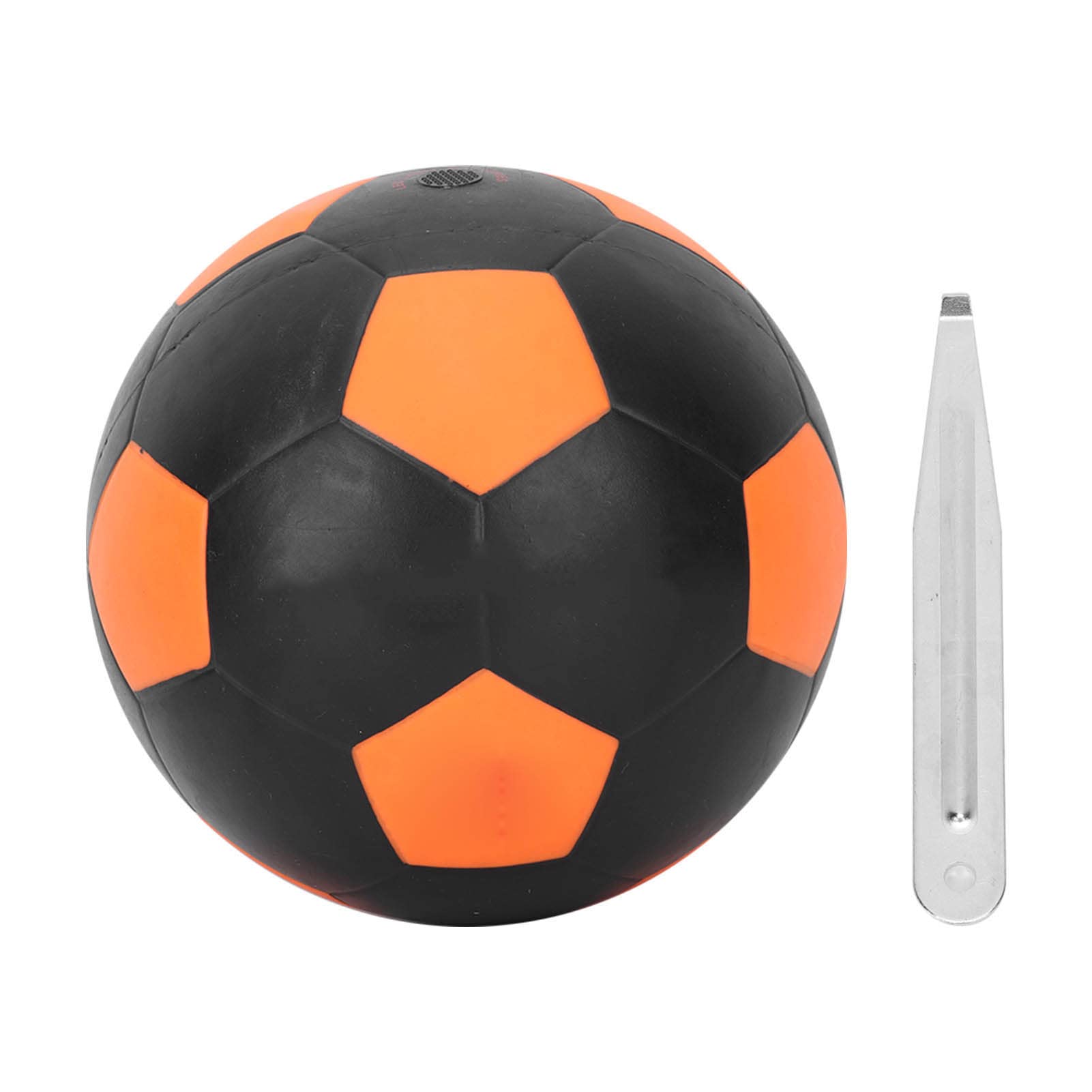 Chrees Pallone da calcio vibrante a LED, pallone da calcio gonfiabile in gomma con batteria incorporata, palla da calcio luminosa per giochi all'aperto e interni