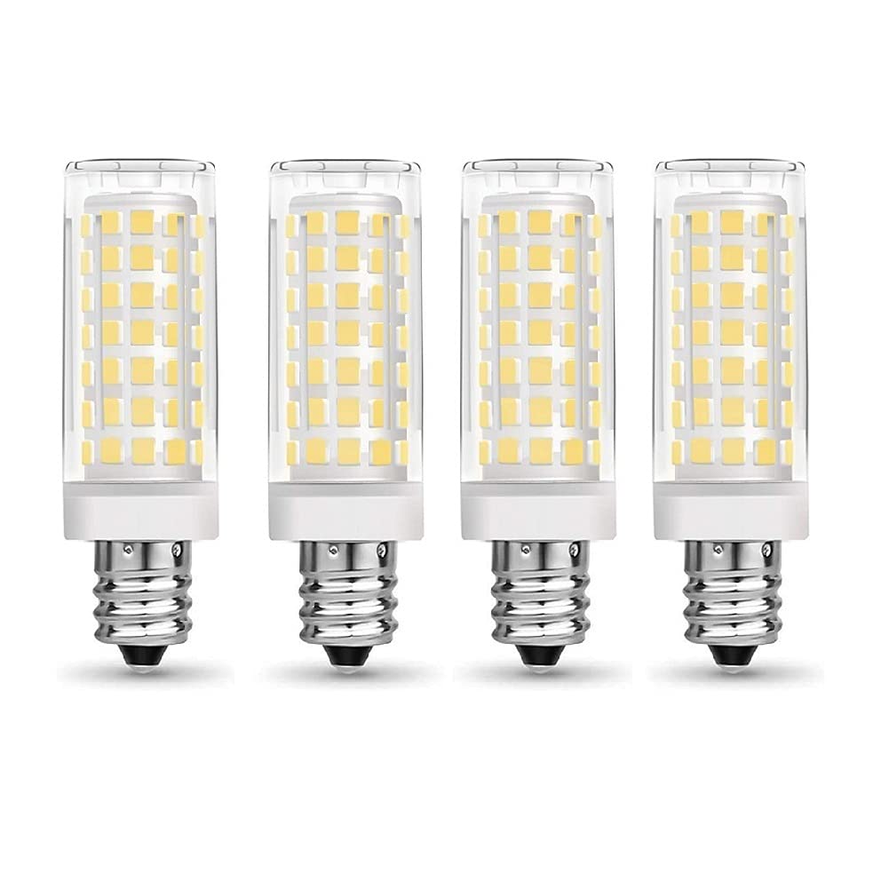 HHF LED Bulbs Lamps, 4PACK LED Candelabra Light Bulbs E14 Base 5W Equivalente a 60W Lámpara incandescente Lámparas de cerámica Blanca fría cálida 500 lúmenes (Color emisivo : Cold White 6000K)