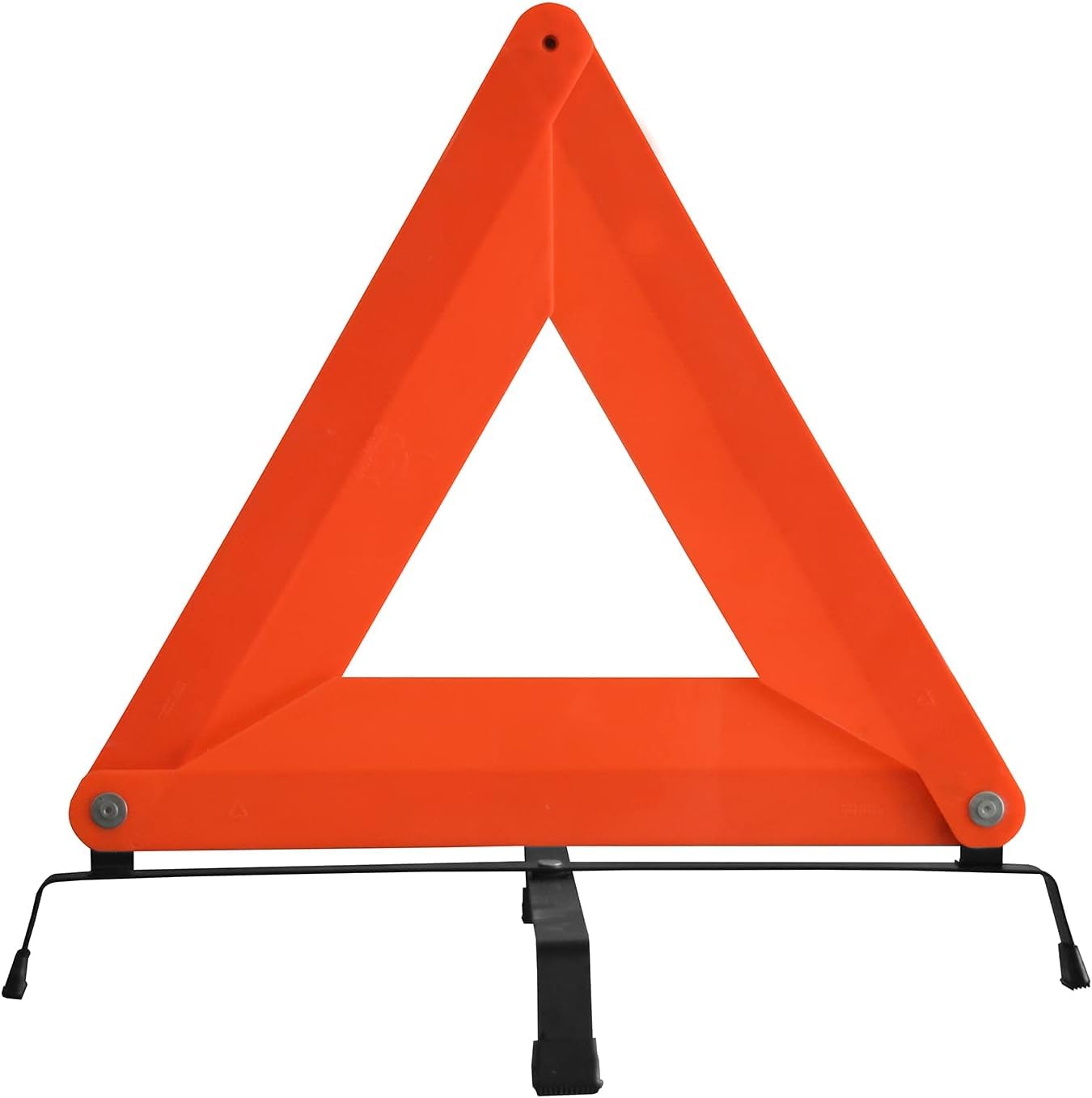 Riflettore di Sicurezza Triangolare Pieghevole con Base in Metallo Supporto Triangolare Telaio di Avvertimento Triangolo Triangolo di Emergenza Riflettore Triangolo di Sicurezza