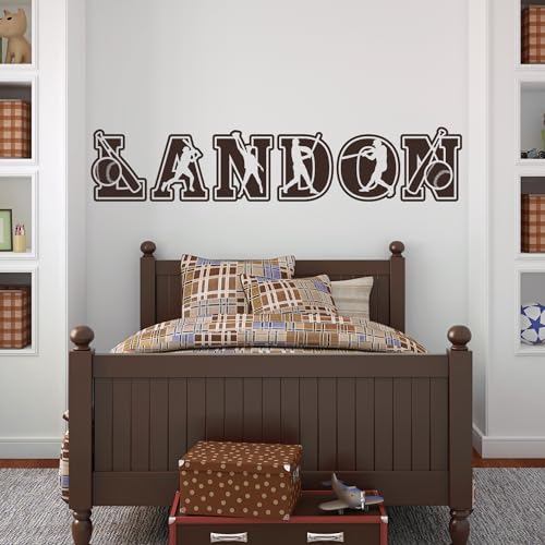 Vinilo Decorativo Personalizado Nombre Béisbol miniatura 6