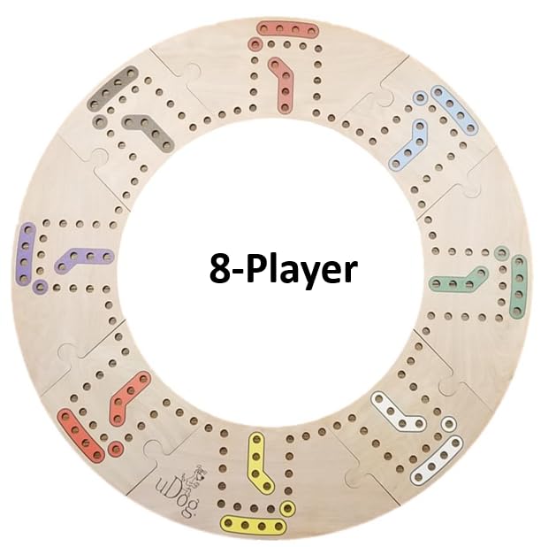 uDog Wooden Board Game para 2 a 8 jugadores miniatura 4