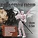 Assembled T13 3D Printed Action Figure Robot Toy, Multi-Jointed Movable Model with Dragon & Weapons, for Gamers Collectors (Pink)
