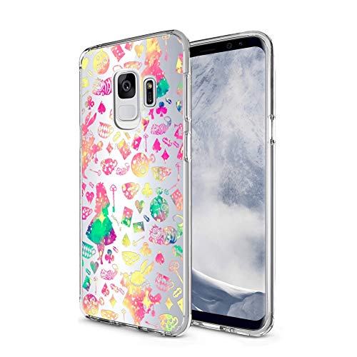 DISNEY COLLECTION Clear Transparent Crystal Phone Case Compatible with Samsung Galaxy S9 Alice