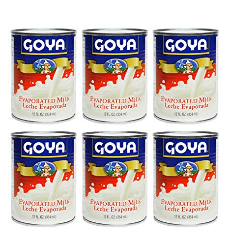 Goya Evaporated Milk, (6 Pack, Total of 72fl.oz)