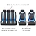 Sakura SS5292 Juego completo de fundas para asientos de coche, Azul