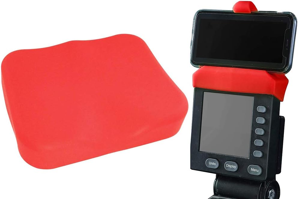 Vapor Fitness Red Phone Holder and Silicone Seat Cover Combo Designed for The Concept 2 Rowing Machine and PM5 Monitor