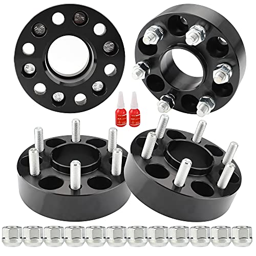 Richeer 6x4.5 Hub Centric Wheel Spacers Compatible with 2005-2021 Frontier 2005-2012 Pathfinder 2005-2015 Xterra,4PCS 1.5 inch 6x114.3mm Wheel Spacer with M12x1.25 Studs 66.1mm Center Bore