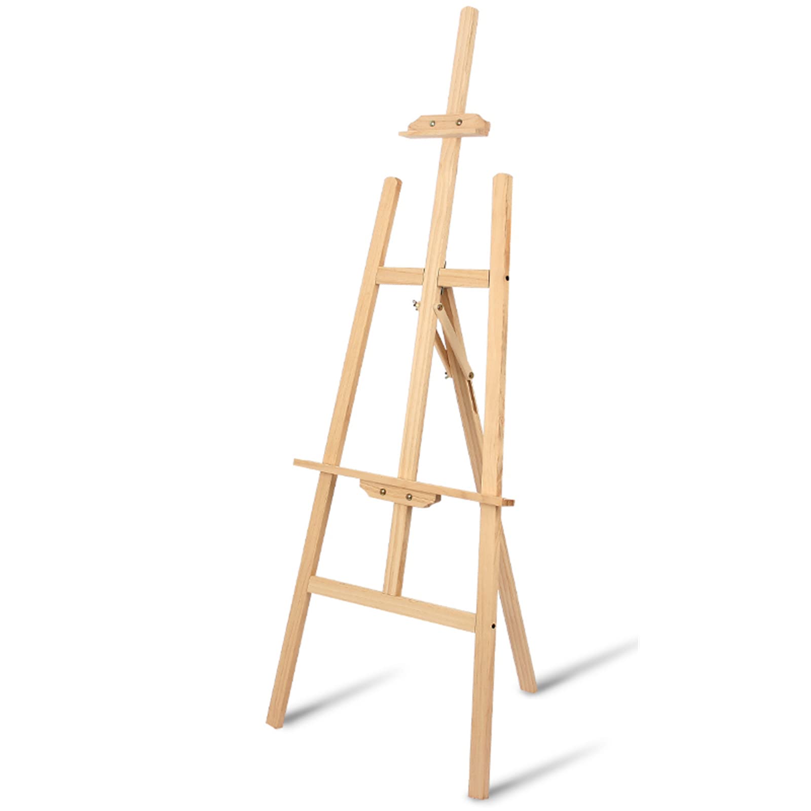 QUSYZD Artists Easel Stand Folding Art Easel, 150Cm Tall Display Easel Portable and Adjustable A-Frame Easels for Ing, Sketching and Drawing,