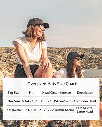 Zylioo Xxl Oversized Structured Baseball Cap,Adjustable High Crown Dad Cap For Big Heads,Fat Head Baseball Hats Royal Blue #TOP6