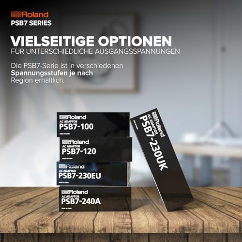 Roland PSB7-230EU Netzteil | Typ F (230V EU) Offizielles Netzteil für ausgewählte Roland und BOSS Produkte, für die EIN PSB-7U Netzteil benötigt Wird | Erhältlich in unterschiedlichen Spannungsstufen