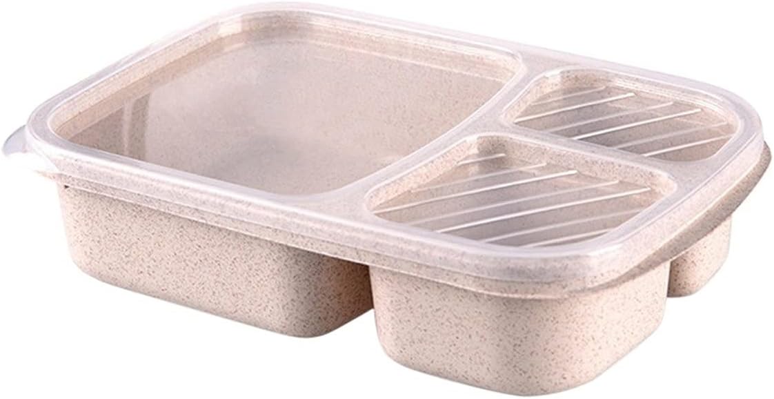 Lunch Container Lunch Box Material Bento Boxes Microwave Dinnerware Food Storage Container Lunchbox for Adults (Color : Green)