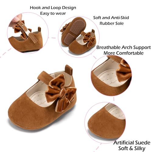 Image of PHIRAMIN Toddler Girl Mary Jane Dress Shoes-Little Girl School Uniform Shoes for Wedding Party