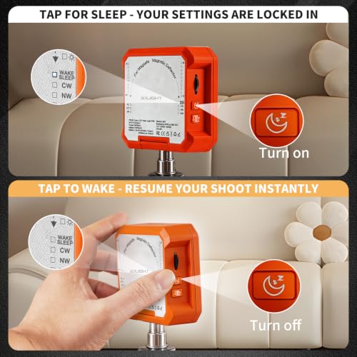 Image of Ailight Magnetic LED Video Light, CRI 98+ 2500-9000K - Orange