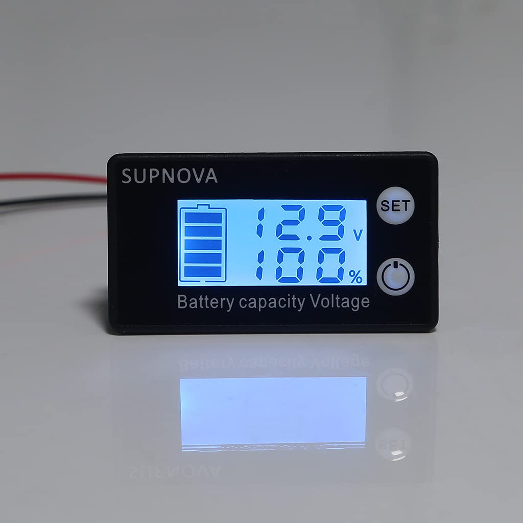 for 7-68V 12V 24V 48V 60V Battery Capacity Tester Car Motorcycle Digital Voltmeter Gauge