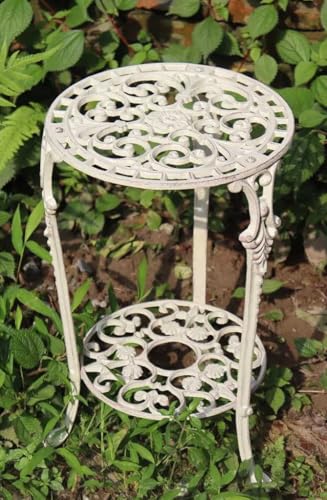Table d'appoint ronde en métal : la solution sans rouille pour petit balcon