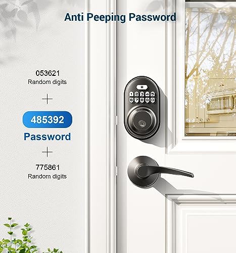 Veise Keyless Entry Door Lock, Electronic Keypad Deadbolt thumb #2