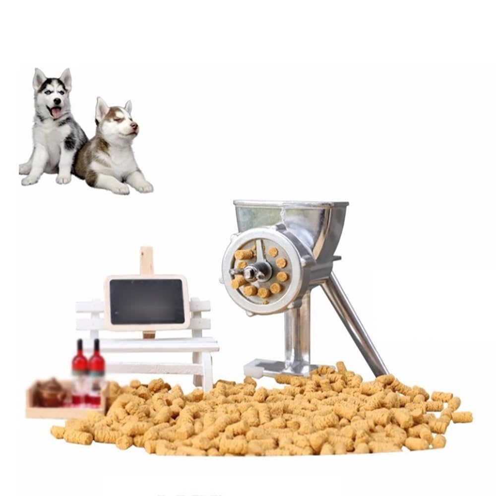 Macchina per Pellet per mangime per Animali Domestici, Strumento per la Produzione di Pellet per mangime per Animali Domestici con Manico Staccabile e Stampo da 6 mm, Macchina per mangime per Cani e