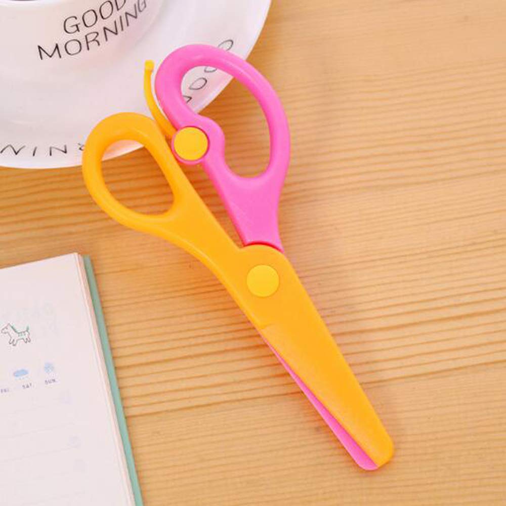 Amazon.co.jp: HJ ハサミ 子供 学校用はさみ 右利き 2色ハンドル